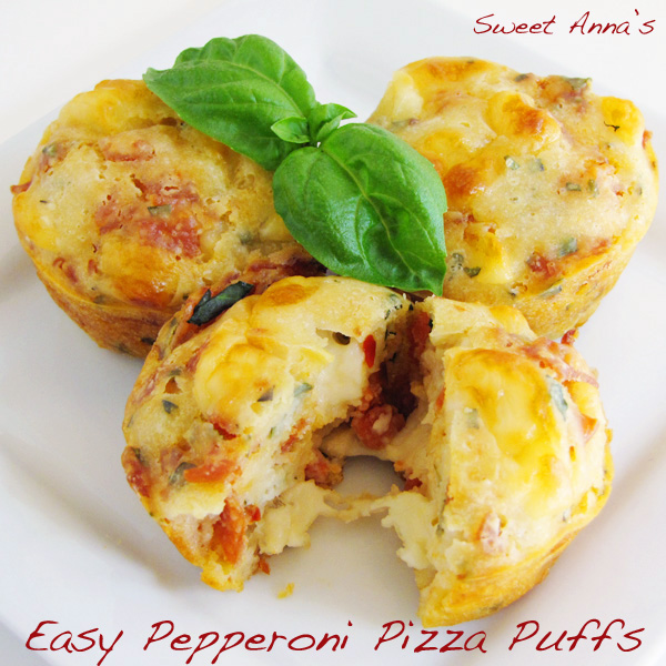 Easy Pepperoni Pizza Puffs | Sweet Anna's