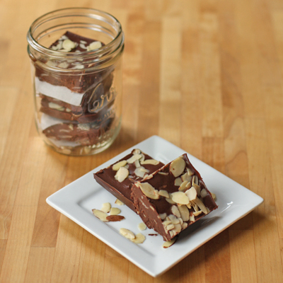 Sweet Anna's | creamy sugar-free dark chocolate almond fudge