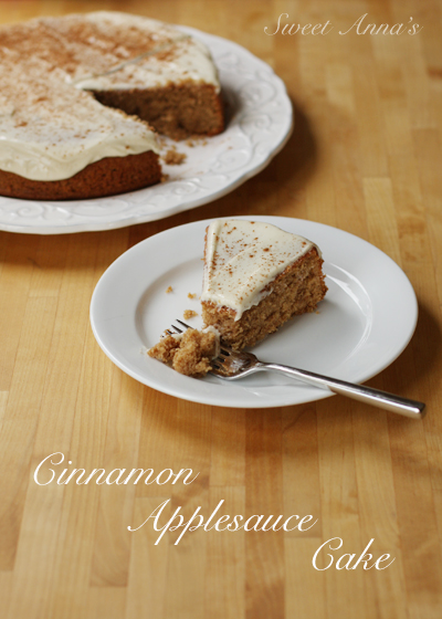 Cinnamon Applesauce Cake | Sweet Anna's