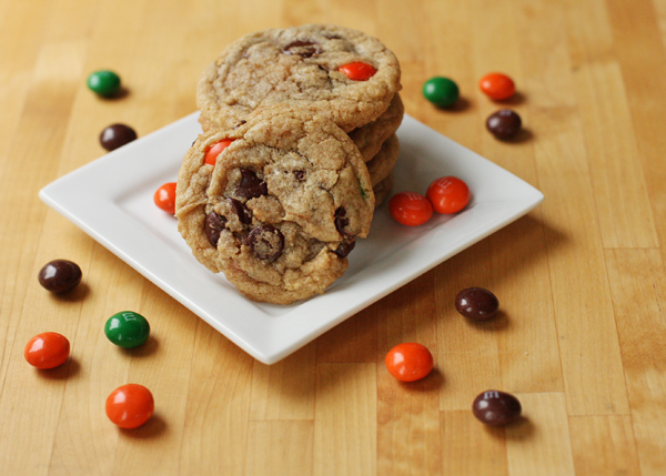 Peanut Butter Chocolate Chip M&M Cookies | Sweet Anna's