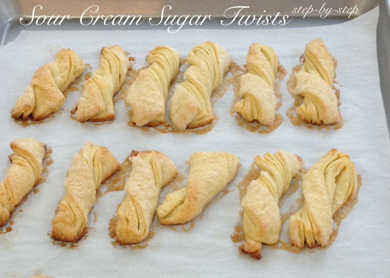 Sour Cream Sugar Twists - with step-by-step photos | Sweet Anna's