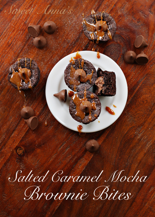Salted Caramel Mocha Brownie Bites | Sweet Anna's