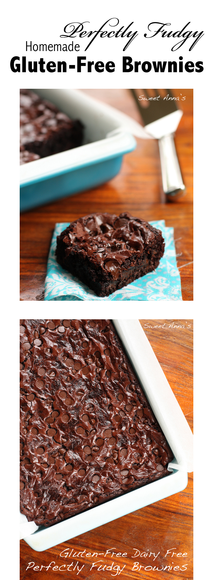 Fudgy Homemade Gluten-Free Brownies | Sweet Anna's