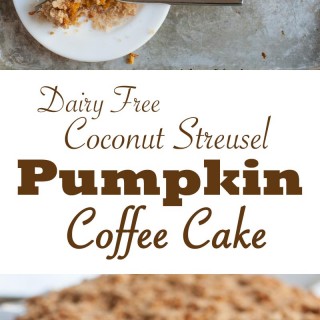 Dairy Free Coconut Streusel Pumpkin Coffee Cake | Sweet Anna's