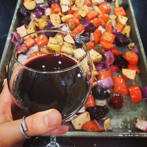 roasted winter veggies
