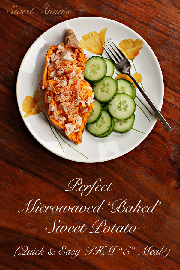 Perfect Microwaved 'Baked' Sweet Potato | Sweet Anna's