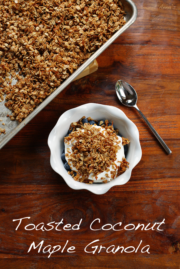 Toasted Coconut Maple Granola | Sweet Anna's