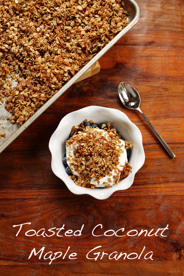Toasted Coconut Maple Granola | Sweet Anna's