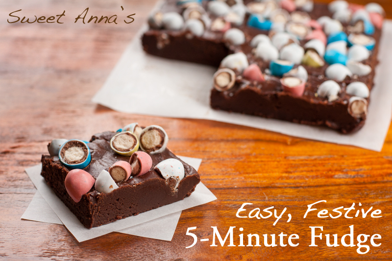 easy, festive 5-minute fudge | Sweet Anna's