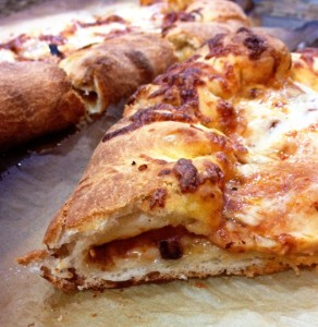 homemade stuffed crust pizza